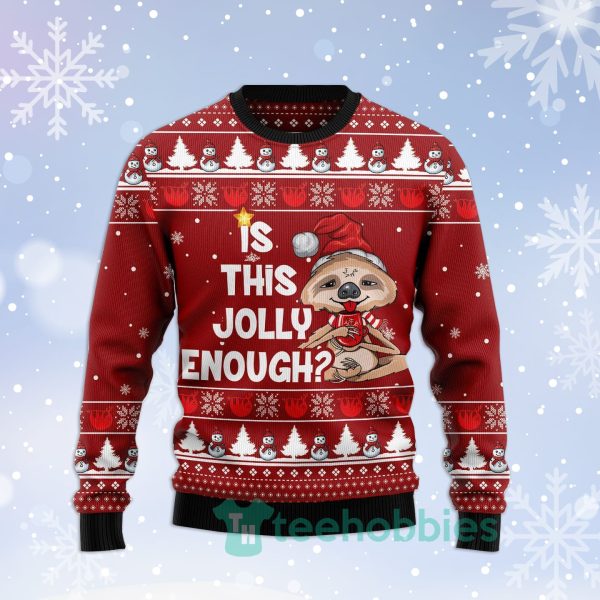 is this jolly enough sloth christmas all over printed 3d sweater 1 vvkfv 600x600px Is This Jolly Enough Sloth Christmas All Over Printed 3D Sweater