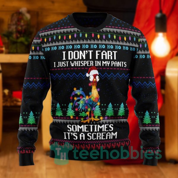 its scream chicken christmas all over printed 3d sweater 1 qIJja 600x600px It's Scream Chicken Christmas All Over Printed 3D Sweater