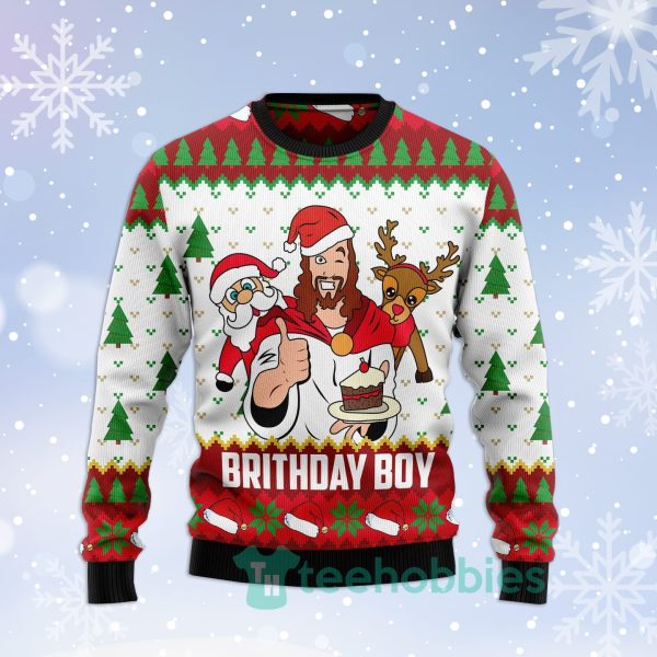 jesus birthday boy christmas all over printed 3d sweater 1 QF1rI 600x600px Jesus Birthday Boy Christmas All Over Printed 3D Sweater