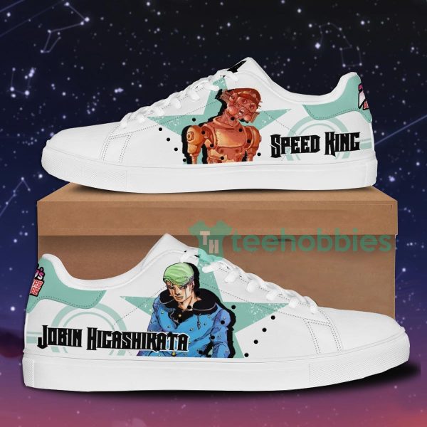 jobin higashikata custom anime jojos bizarre adventure skate shoes for men and women 1 KBDHM 600x600px Jobin Higashikata Custom Anime Jojo's Bizarre Adventure Skate Shoes For Men And Women