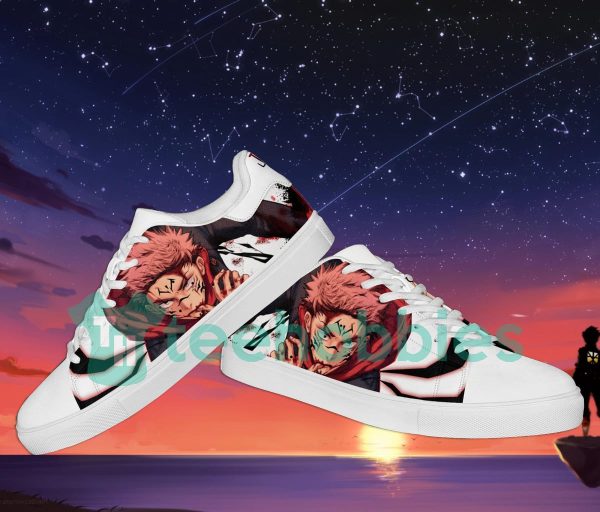 jujutsu kaisen itadori yuuji custom anime skate shoes for men and women 3 eX02E 600x512px Jujutsu Kaisen Itadori Yuuji Custom Anime Skate Shoes For Men And Women