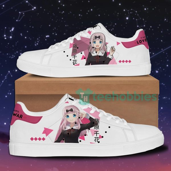 kaguya sama love is war chika fujiwara custom anime skate shoes for men and women 1 pi1vF 600x600px Kaguya Sama Love Is War Chika Fujiwara Custom Anime Skate Shoes For Men And Women
