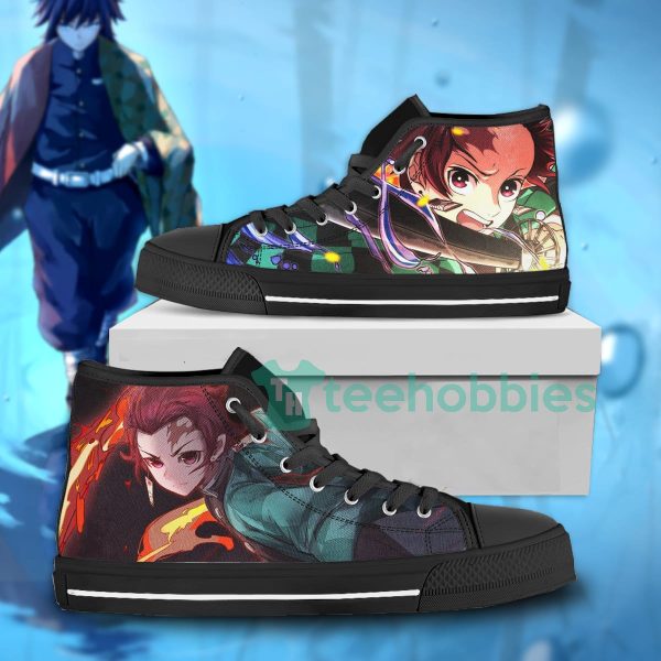 kamado high top shoes custom demon slayer anime cosplay shoes 1 EVmD1 600x600px Kamado High Top Shoes Custom Demon Slayer Anime Cosplay Shoes