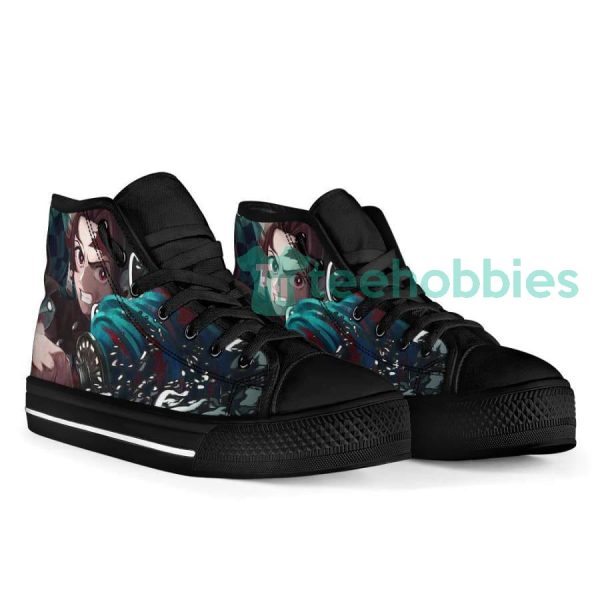 kamado high top shoes custom demon slayer anime fighting 3 3UHtU 600x600px Kamado High Top Shoes Custom Demon Slayer Anime Fighting
