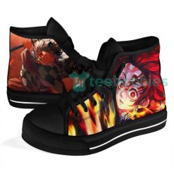 kamado high top shoes custom demon slayer anime with fire 4 xUDOn 247x247px Kamado High Top Shoes Custom Demon Slayer Anime With Fire