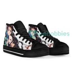 kamado vs nezuko high top shoes custom demon slayer anime 3 08Gh5 247x247px Kamado vs Nezuko High Top Shoes Custom Demon Slayer Anime
