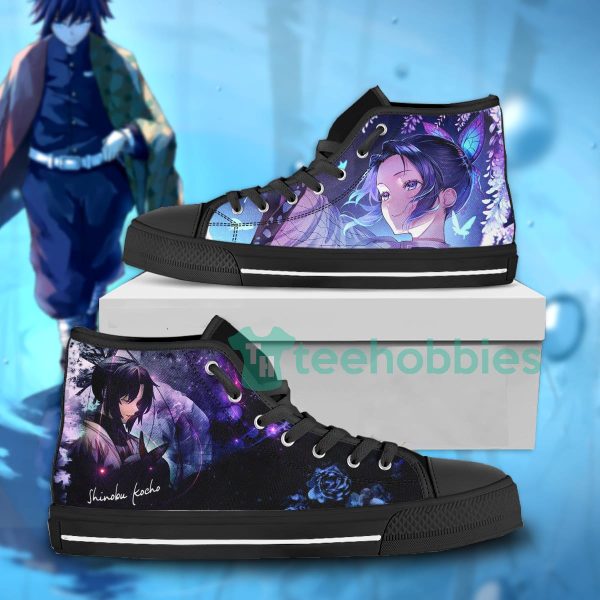 kimetsu no yaiba kochou high top shoes custom demon slayer anime anime 1 mqSWJ 600x600px Kimetsu no Yaiba Kochou High Top Shoes Custom Demon Slayer Anime Anime