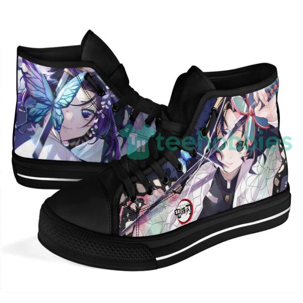 kimetsu no yaiba kochou high top shoes custom demon slayer anime anime for fans 4 6wpO0 600x600px Kimetsu no Yaiba Kochou High Top Shoes Custom Demon Slayer Anime Anime For Fans