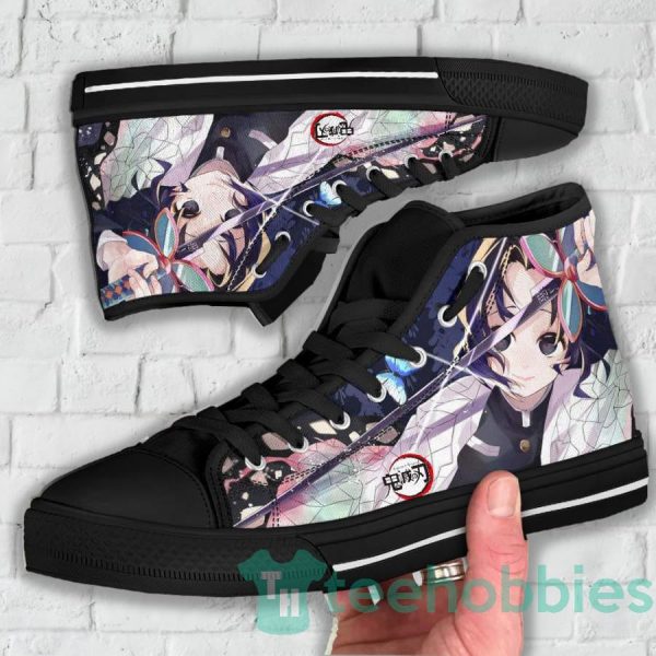 kimetsu no yaiba kochou high top shoes custom demon slayer anime anime for fans 6 48BZo 600x600px Kimetsu no Yaiba Kochou High Top Shoes Custom Demon Slayer Anime Anime For Fans