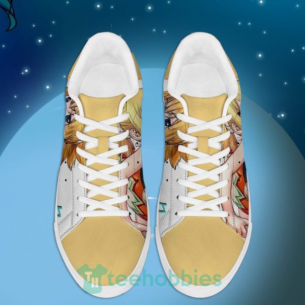 kohaku custom dr. stone anime skate shoes for anime fans 3 QTwZv 600x600px Kohaku Custom Dr. Stone Anime Skate Shoes For Anime Fans