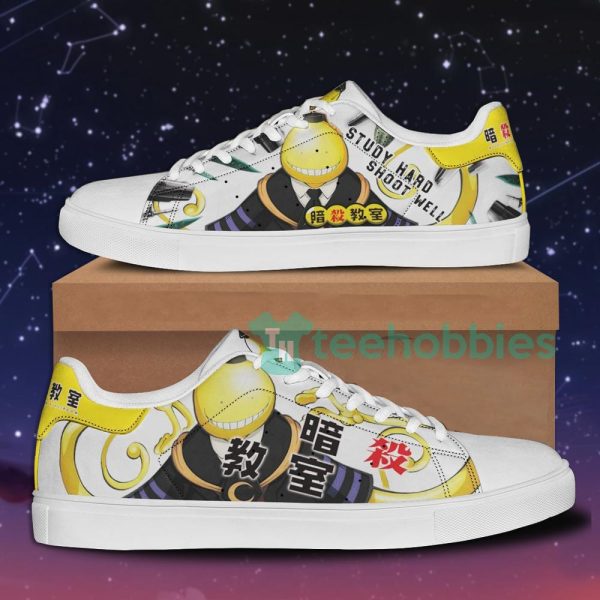 koro sensei assassination classroom anime skate shoes for men and women 1 lAvnz 600x600px Koro Sensei Assassination Classroom Anime Skate Shoes For Men And Women