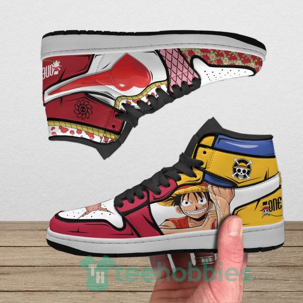 luffy and boa hancock anime custom one piece air jordan hoghtop shoes 3 D6B53 600x600px Luffy And Boa Hancock Anime Custom One Piece Air Jordan Hoghtop Shoes