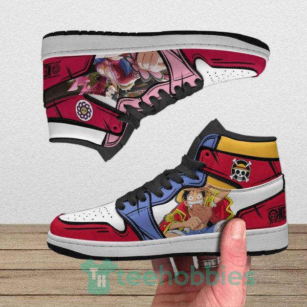 luffy and boa hancock custom one piece air jordan hoghtop shoes 4 TKwWe 600x600px Luffy And Boa Hancock Custom One Piece Air Jordan Hoghtop Shoes