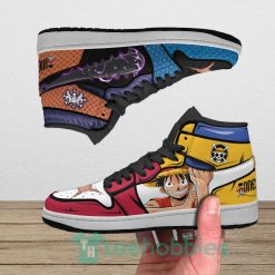 luffy and kaido anime custom one piece air jordan hoghtop shoes 3 aqdaT 247x247px Luffy And Kaido Anime Custom One Piece Air Jordan Hoghtop Shoes