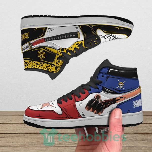 luffy and law anime custom one piece air jordan hoghtop shoes 3 K5vVK 600x600px Luffy And Law Anime Custom One Piece Air Jordan Hoghtop Shoes