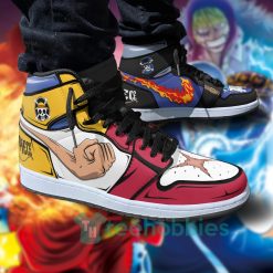 luffy and sabo anime custom one piece air jordan hoghtop shoes 3 Kk7F9 247x247px Luffy And Sabo Anime Custom One Piece Air Jordan Hoghtop Shoes