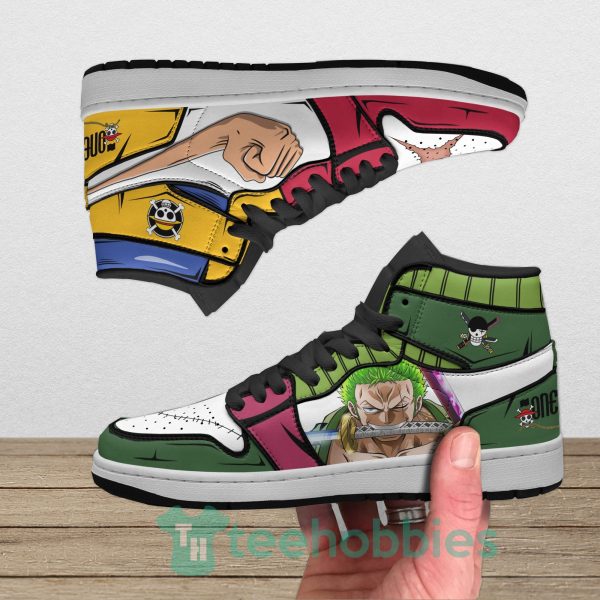 luffy and zoro custom one piece air jordan hoghtop shoes anime 3 ktsm5 600x600px Luffy And Zoro Custom One Piece Air Jordan Hoghtop Shoes Anime