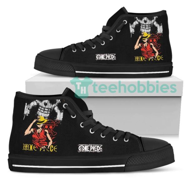 luffy fans custom custom one piece anime high top shoes 2 ADFYI 600x600px Luffy Fans Custom Custom One Piece Anime High Top Shoes