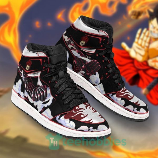 luffy gear 4 anime custom one piece air jordan hoghtop shoes 1 nU4GZ 600x600px Luffy Gear 4 Anime Custom One Piece Air Jordan Hoghtop Shoes