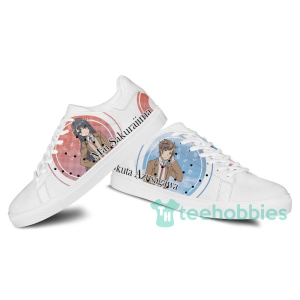 mai sakurajima 26 sakuta azusagawa custom anime bunny girl senpai skate shoes for men and women 3 3q2KI 600x600px Mai Sakurajima & Sakuta Azusagawa Custom Anime Bunny Girl Senpai Skate Shoes For Men And Women