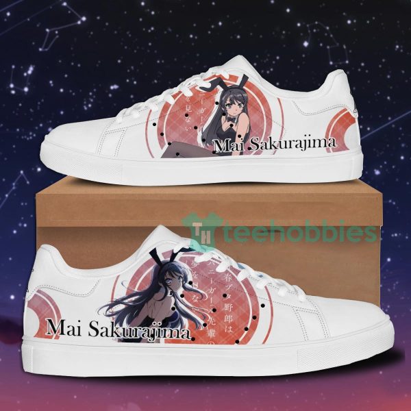 mai sakurajima custom anime for fans bunny girl senpai skate shoes for men and women 1 2AK6V 600x600px Mai Sakurajima Custom Anime For Fans Bunny Girl Senpai Skate Shoes For Men And Women