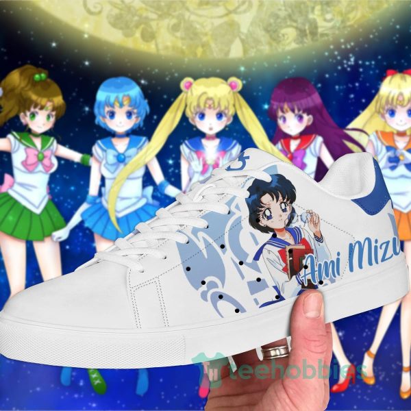 mercury sailor moon anime lover skate shoes for fans 2 YgCdB 600x600px Mercury Sailor Moon Anime Lover Skate Shoes For Fans