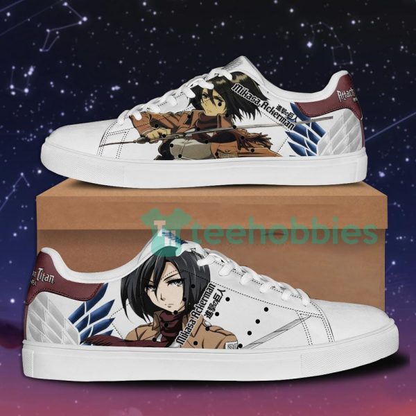mikasa ackerman skate sneakers attack on titan anime lover skate shoes 1 cRJku 600x600px Mikasa Ackerman Skate Sneakers Attack On Titan Anime Lover Skate Shoes