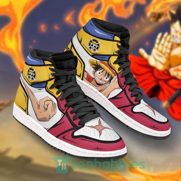 monkey d luffy anime lover custom one piece air jordan hoghtop shoes 2 cx4E3 600x600px Monkey D Luffy Anime Lover Custom One Piece Air Jordan Hoghtop Shoes
