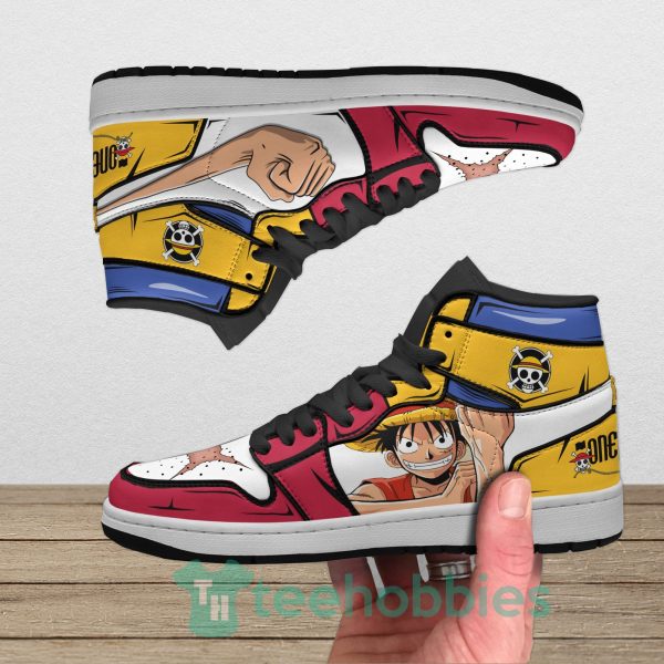 monkey d luffy anime lover custom one piece air jordan hoghtop shoes 3 jXlQm 600x600px Monkey D Luffy Anime Lover Custom One Piece Air Jordan Hoghtop Shoes