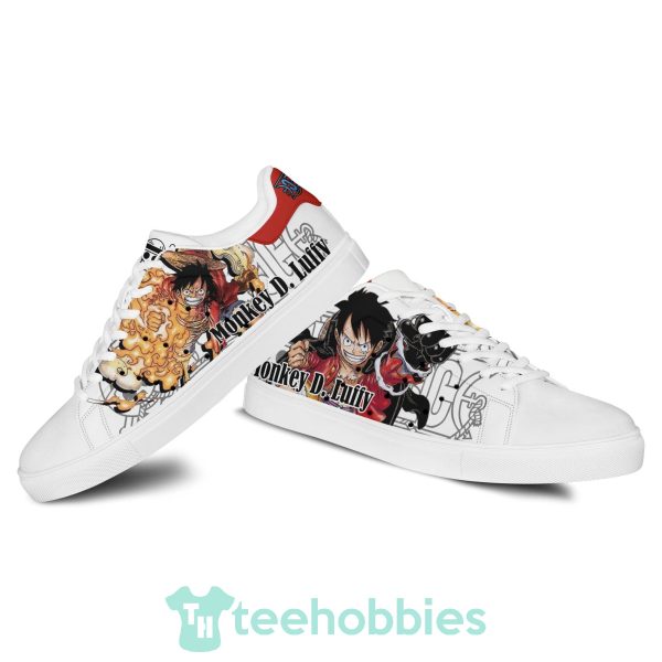 monkey d luffy custom anime one piece fans skate shoes 3 Jxqok 600x600px Monkey D Luffy Custom Anime One Piece Fans Skate Shoes