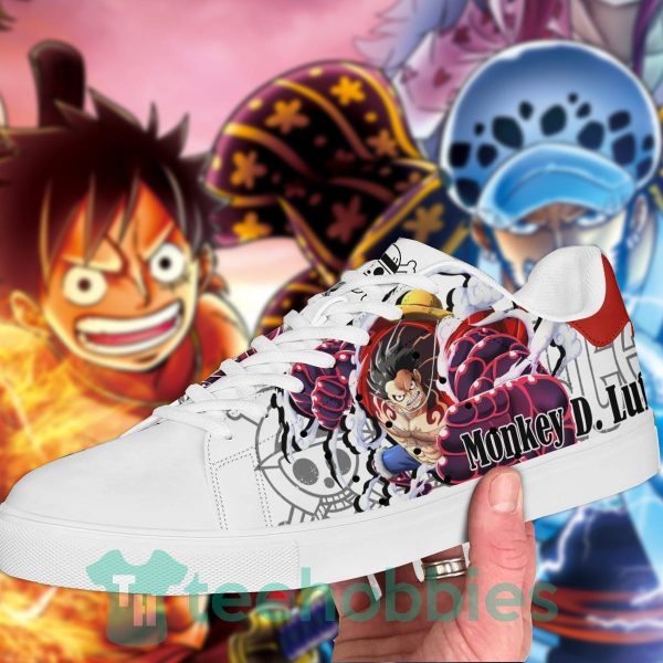 monkey d luffy custom anime one piece skate shoes 2 Nuhrm 600x600px Monkey D Luffy Custom Anime One Piece Skate Shoes