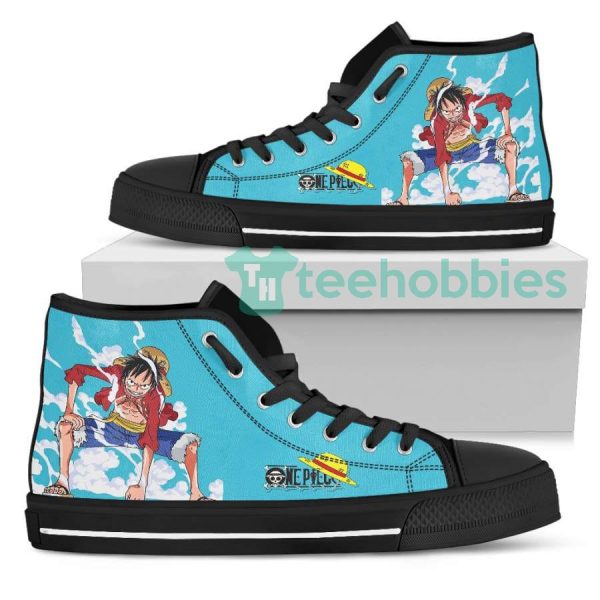 monkey d luffy high top shoes anime custom one piece anime fans 2 1vT0O 600x600px Monkey D Luffy High Top Shoes Anime Custom One Piece Anime Fans