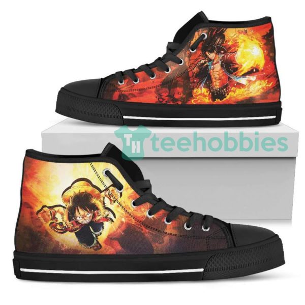 monkey d. luffy custom one piece anime fans high top shoes 3 GAocN 600x600px Monkey D. Luffy Custom One Piece Anime Fans High Top Shoes