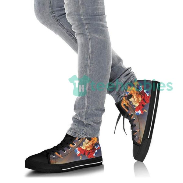 monkey d. luffy fire custom one piece anime high top shoes 6 JEuBa 600x600px Monkey D. Luffy Fire Custom One Piece Anime High Top Shoes