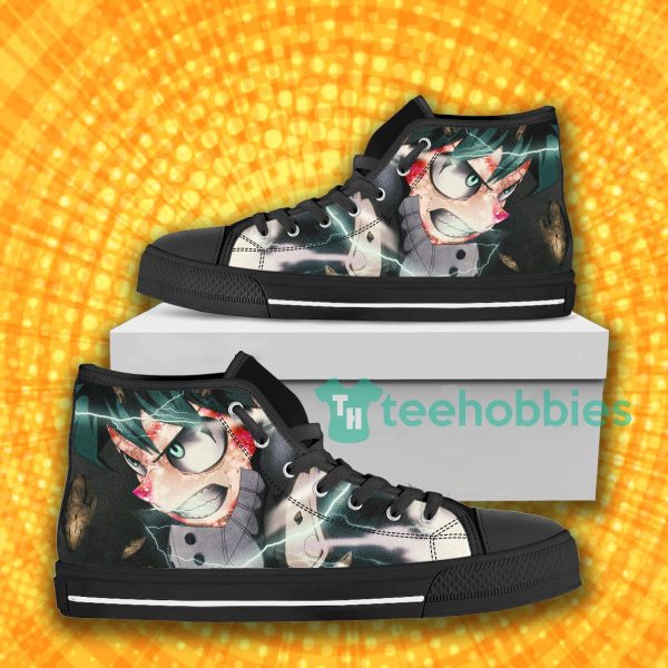 my hero academia anime midoriya lightning high top canvas shoes 1 yXQqf 600x600px My Hero Academia Anime Midoriya Lightning High Top Canvas Shoes
