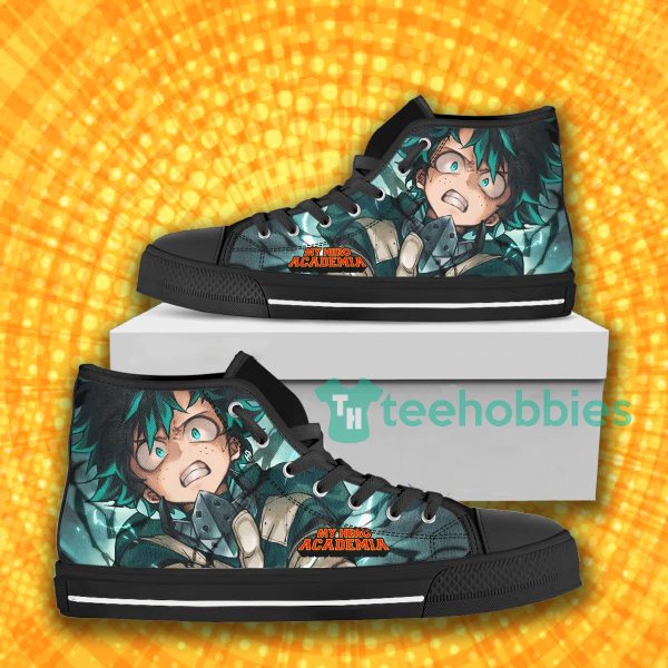 my hero academia shoes midoriya high top canvas shoes 1 nkkND 600x600px My Hero Academia Shoes Midoriya High Top Canvas Shoes