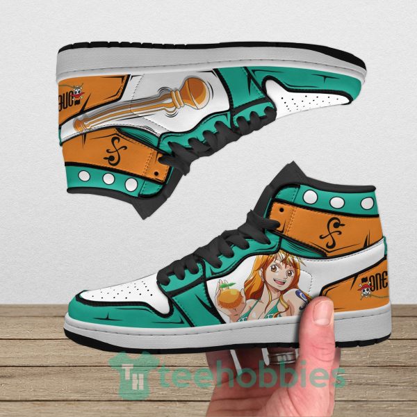 nami anime custom one piece air jordan hoghtop shoes 3 Hi0wo 600x600px Nami Anime Custom One Piece Air Jordan Hoghtop Shoes