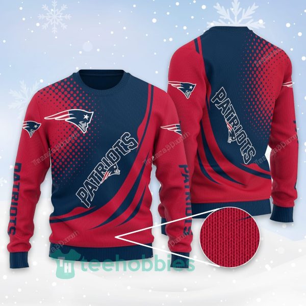 new england patriots team all over printed christmas sweater 1 1h1XT 600x600px New England Patriots Team All Over Printed Christmas Sweater