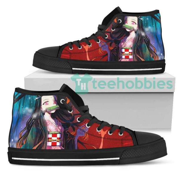 nezuko custom demon slayer anime high top shoes sneakers for anime fan 2 P5IDm 600x600px Nezuko Custom Demon Slayer Anime High Top Shoes Sneakers For Anime Fan
