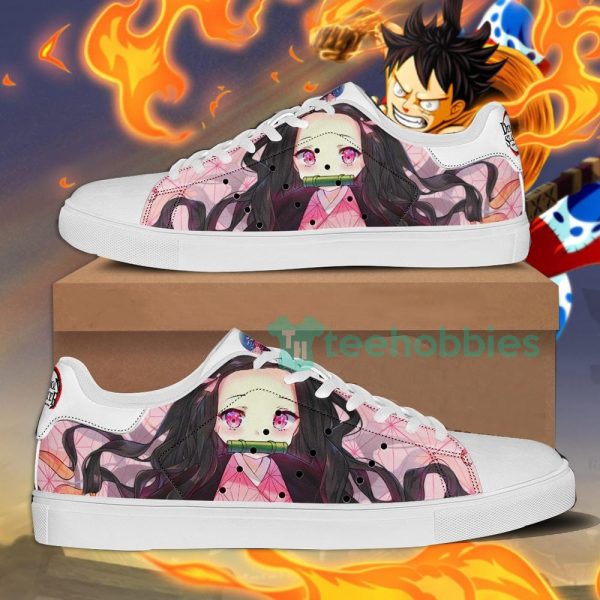 nezuko custom demon slayer anime skate shoes 1 mOP14 600x600px Nezuko Custom Demon Slayer Anime Skate Shoes