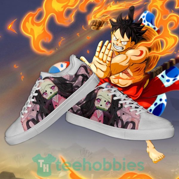 nezuko custom demon slayer anime skate shoes 3 BPuez 600x600px Nezuko Custom Demon Slayer Anime Skate Shoes