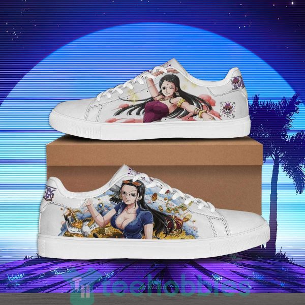 nico robin custom one piece anime skate shoes for anime fans 1 Oa3jm 600x600px Nico Robin Custom One Piece Anime Skate Shoes For Anime Fans