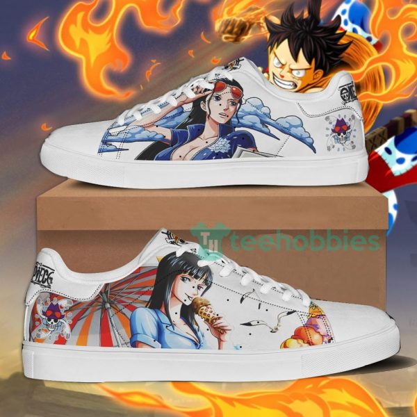 nico robin one piece fans custom anime skate shoes 1 470PK 600x600px Nico Robin One Piece Fans Custom Anime Skate Shoes