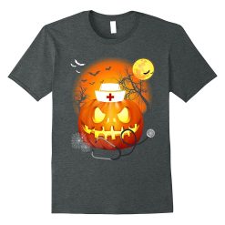 nurse halloween pumpkin halloween night t shirt unisex t shirt dark heather 247x247px Nurse Halloween Pumpkin Halloween Night T Shirt