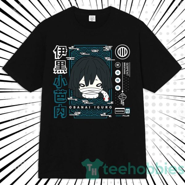 obanai iguro anime manga unisex t shirt for anime fans 1 5ODIS 600x600px Obanai Iguro Anime Manga Unisex T Shirt For Anime Fans