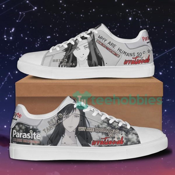 parasyte reiko tamura horror anime skate shoes for men and women 1 0hq6b 600x600px Parasyte Reiko Tamura Horror Anime Skate Shoes For Men And Women