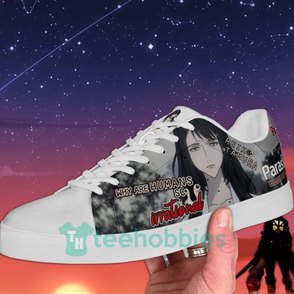 parasyte reiko tamura horror anime skate shoes for men and women 3 MnLy4 600x600px Parasyte Reiko Tamura Horror Anime Skate Shoes For Men And Women