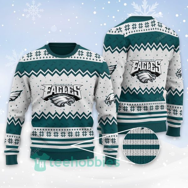 philadelphia eagles logo all over printed christmas sweater 1 Ofjvz 600x600px Philadelphia Eagles Logo All Over Printed Christmas Sweater