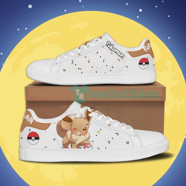 pokemon eevee custom anime skate shoes for anime fans 1 dpm8V 600x600px Pokemon Eevee Custom Anime Skate Shoes For Anime Fans