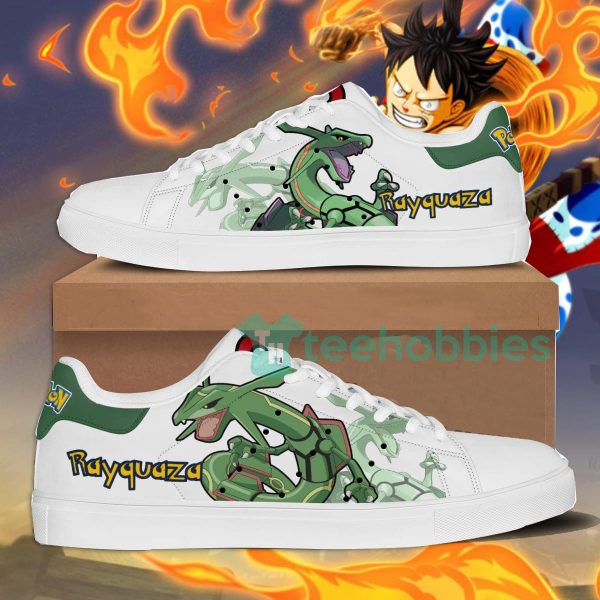 pokemon rayquaza custom anime skate shoes for men and women 1 37t4T 600x600px Pokemon Rayquaza Custom Anime Skate Shoes For Men And Women